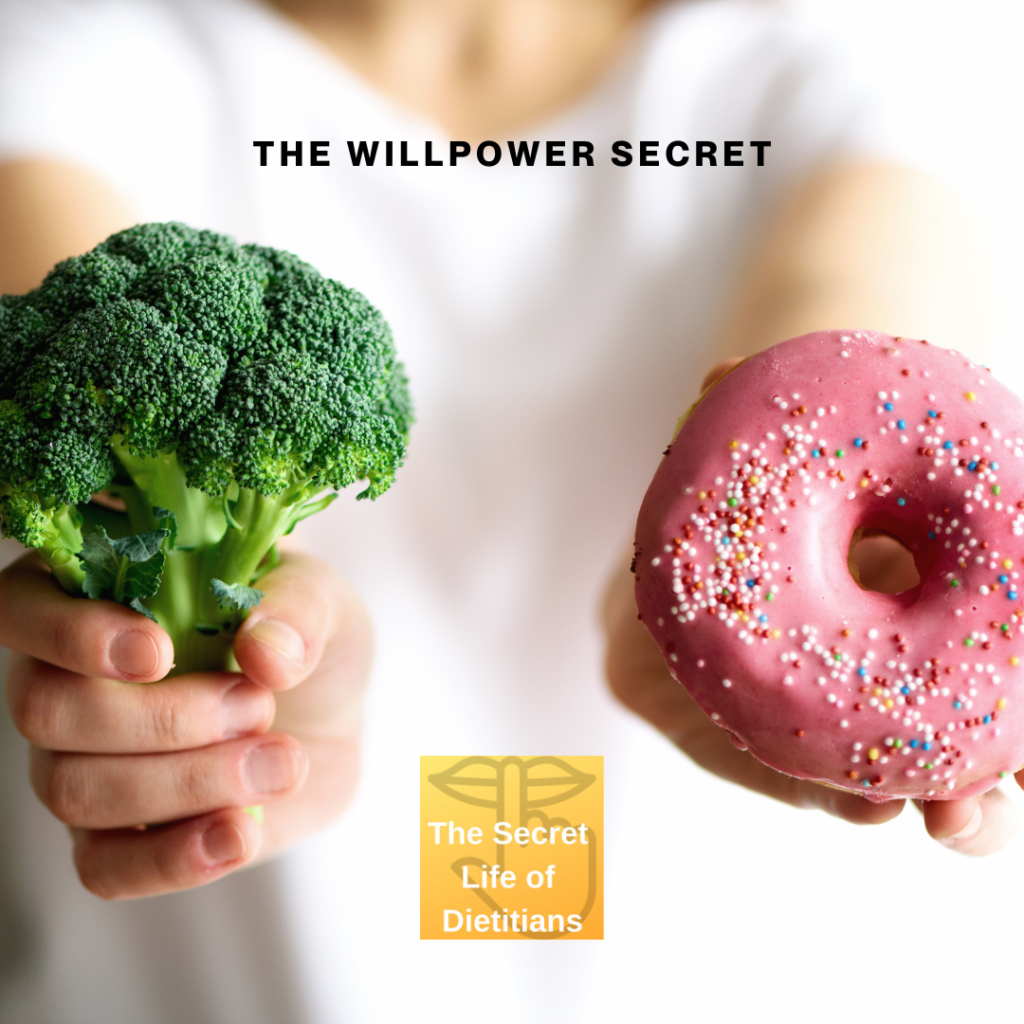 Willpower to control what you eat!
